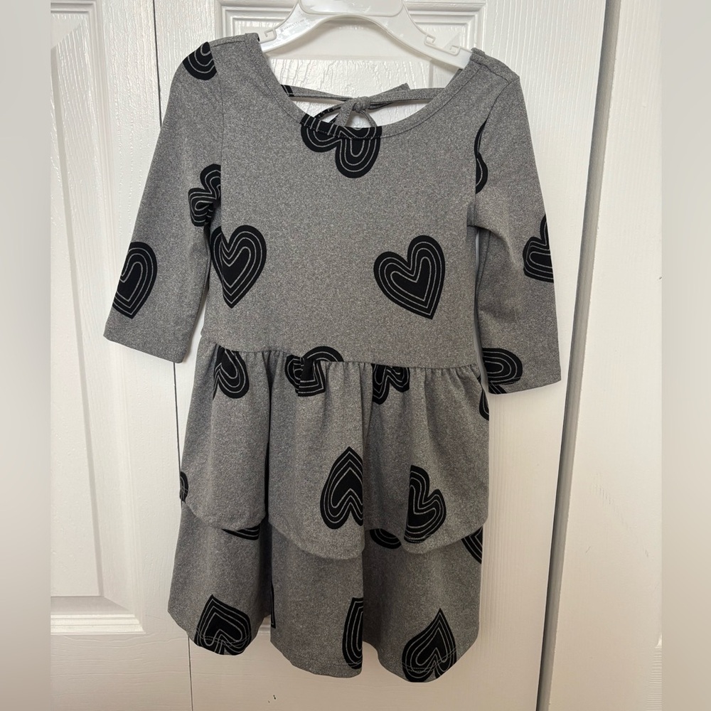 Epic Threads Gray and Black Heart Dress